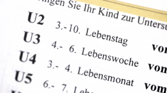 Vorsorgeuntersuchungen bei Kindern - U1 bis U11