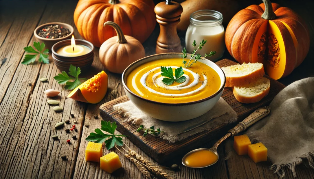 Cremige Kürbis-Kartoffelsuppe