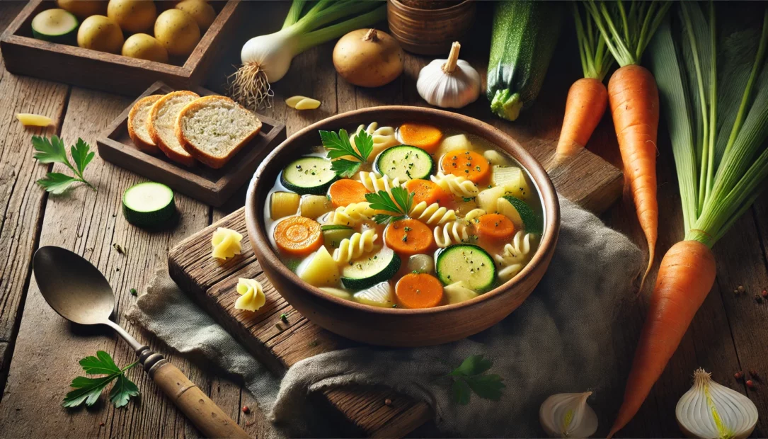 Nudelsuppe mit Gemüse