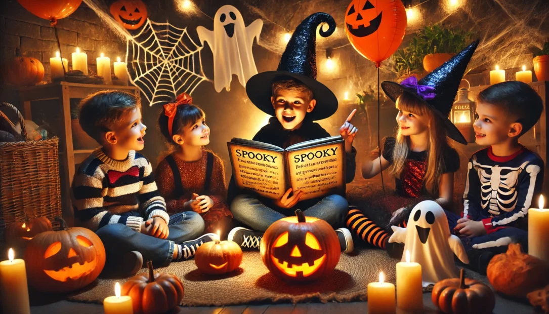 Gruselige Musik und Geschichten für eine Kinder Halloween Party