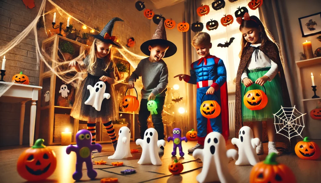 Halloween-Spiele für Zuhause: Geister-Jagd Halloween-Spiele für Zuhause: Geister-Jagd