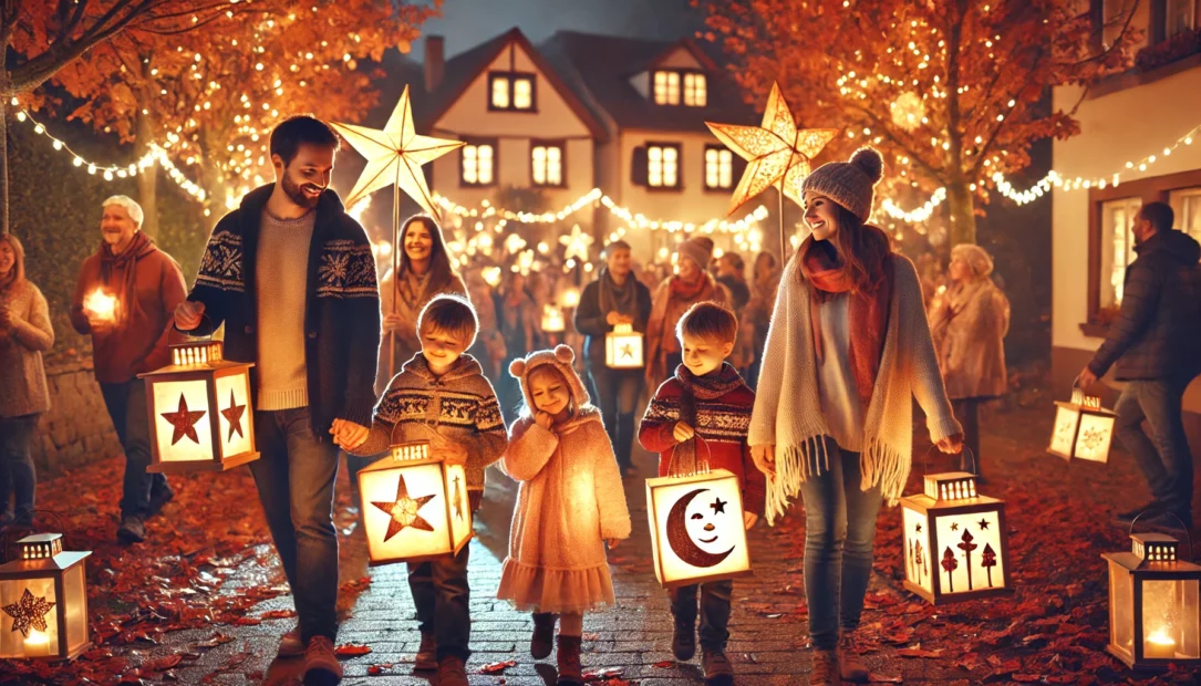 Laternenumzug mit Kindern Laternenumzug mit Kindern