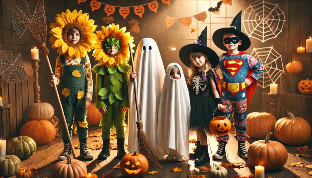 Selbstgemachte Halloween-Kostüme für Kinder