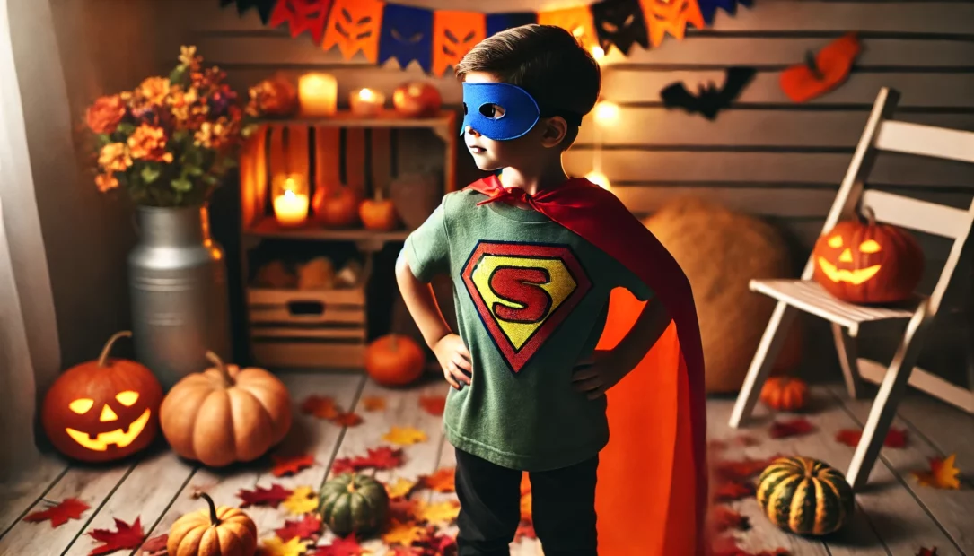 DIY Superheld Halloween-Kostüm für Kinder