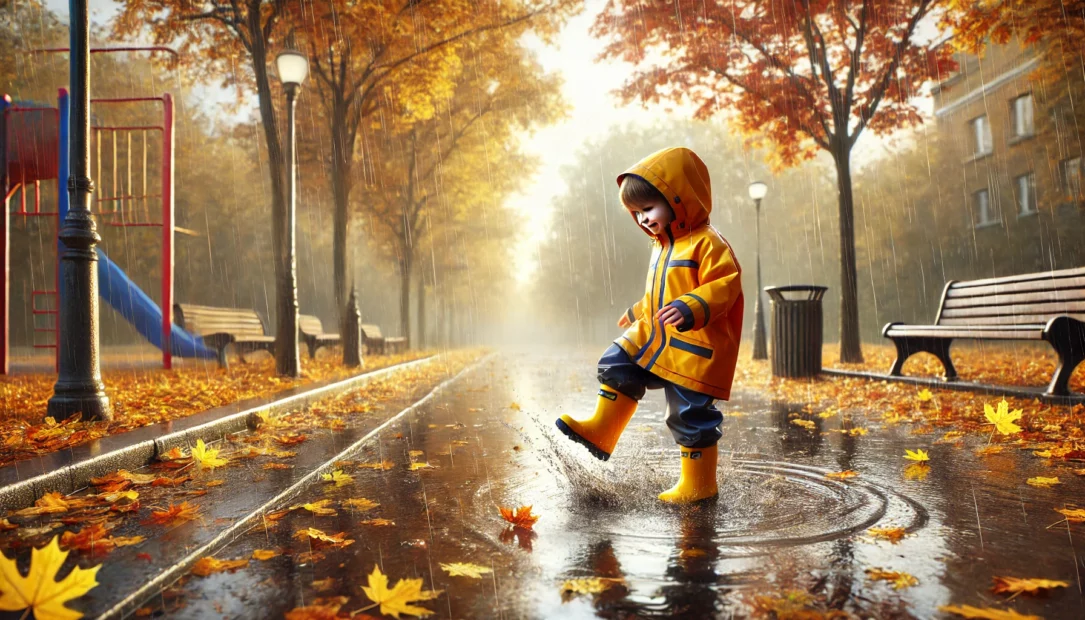 Spielen im Regen – Kein Problem mit der richtigen Kleidung!