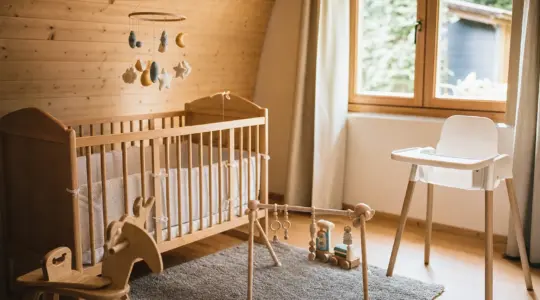 Babyzimmer in einem Ferienhaus