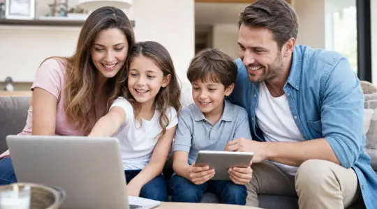 DSL-Vergleich für Familien: schnelles Internet günstiger