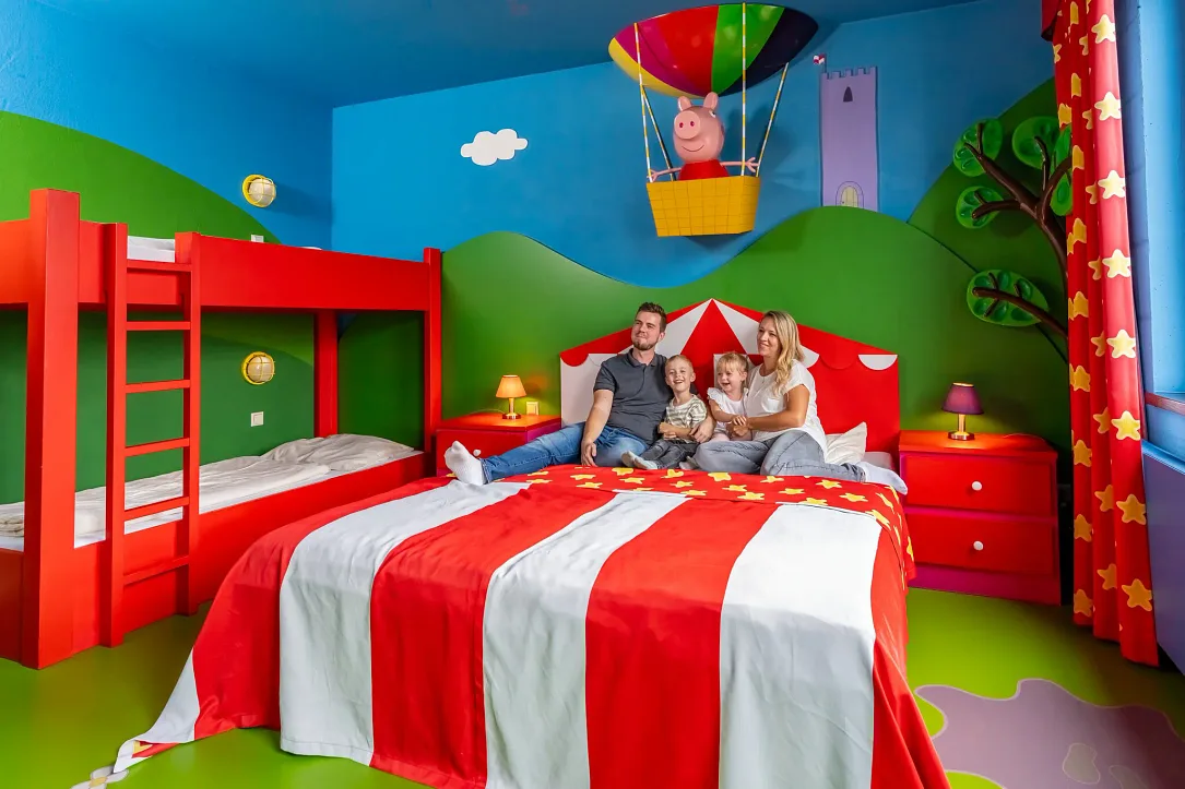 Peppa-Pig-Themenzimmer im Heide Park Abenteuerhotel