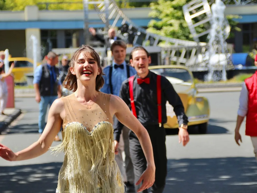 Parade im Movie Park Germany