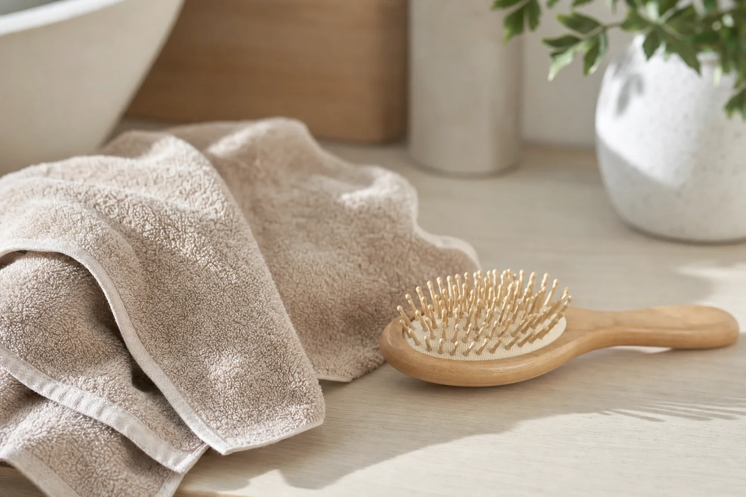 Abends Haare waschen entfernt Pollen vor dem Schlafen