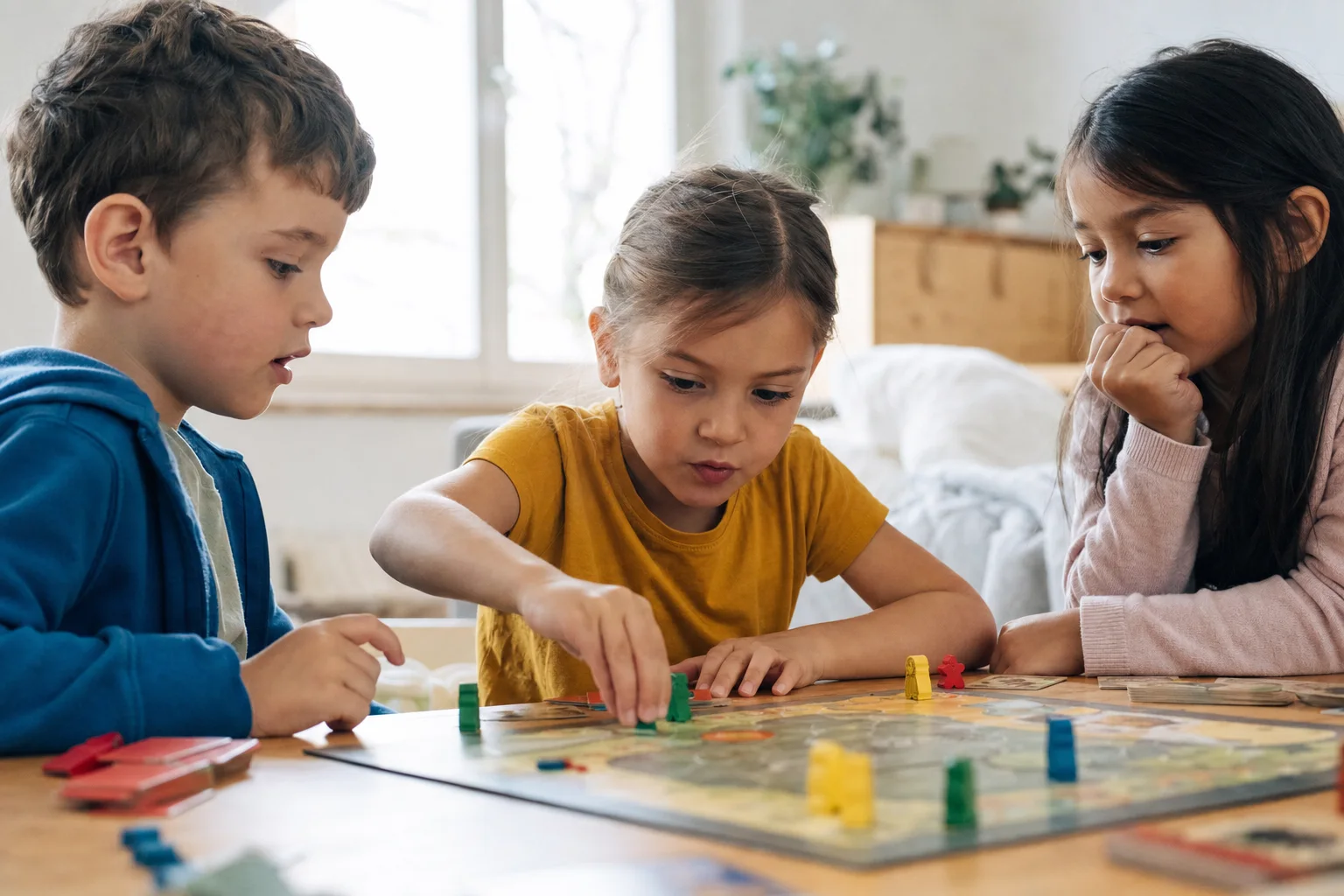 Vorschulkind spielt ausdauernd und kooperativ mit anderen
