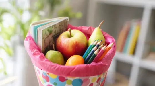 Schultüte mit gesunder Füllung statt Süßigkeiten