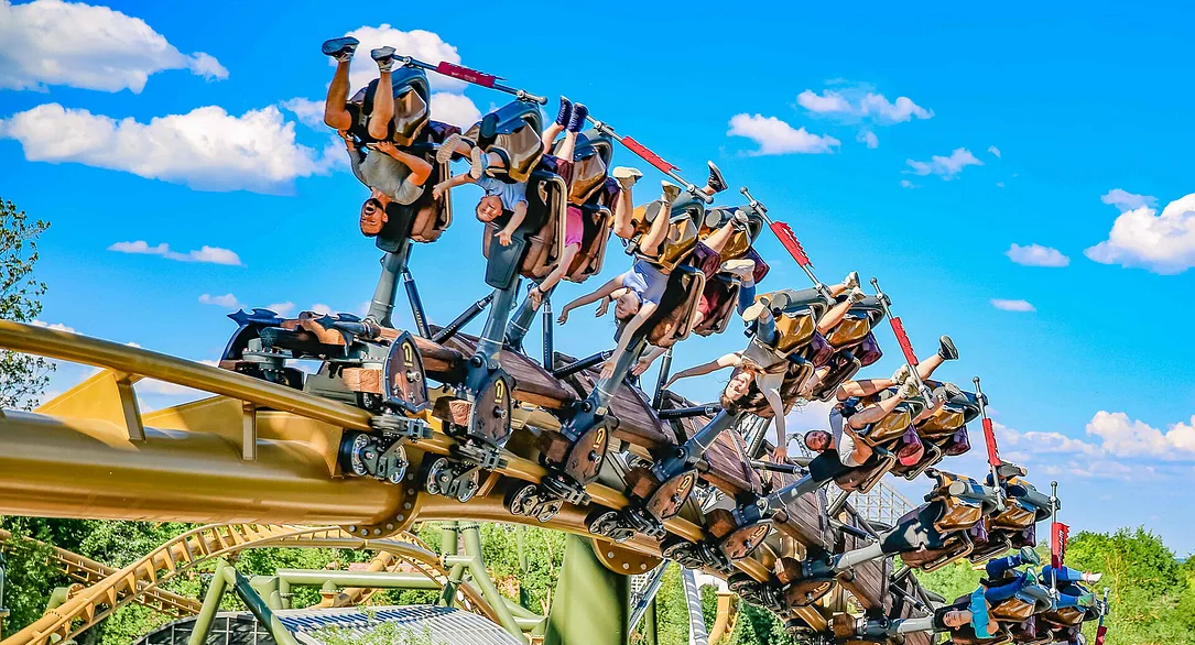Hängeachterbahn Hals-über-Kopf in Tripsdrill
