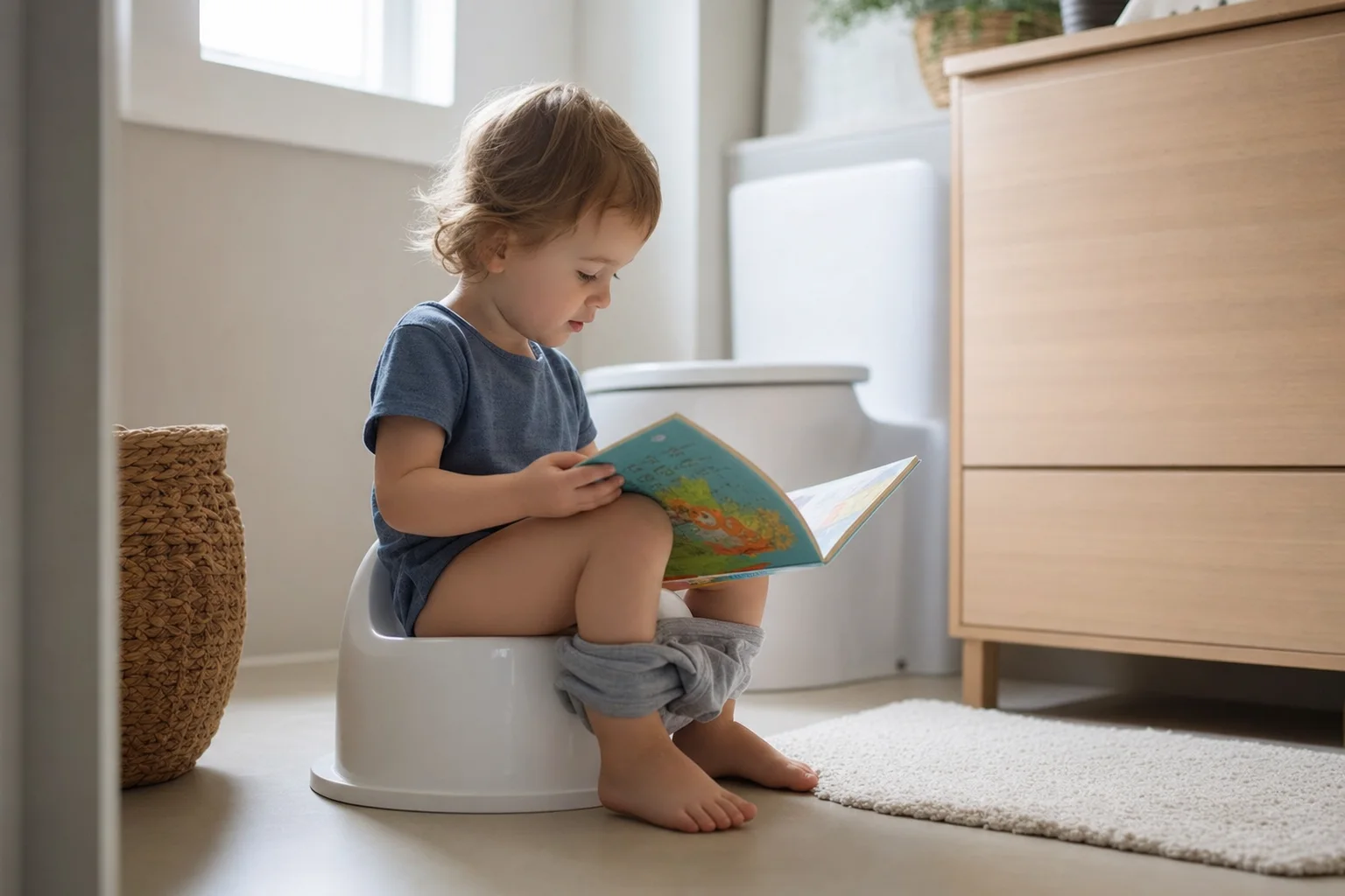 Entspanntes, druckfreies Toilettentraining ist wichtig