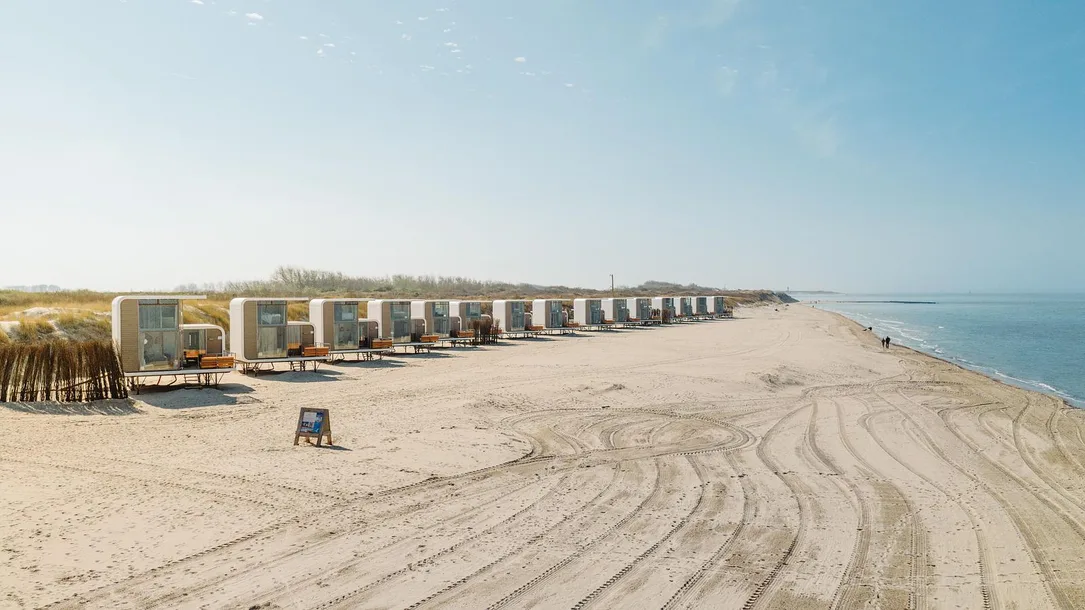 Strandhäuschen direkt am Meer